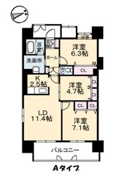 グランマスト西条広大前の物件間取画像